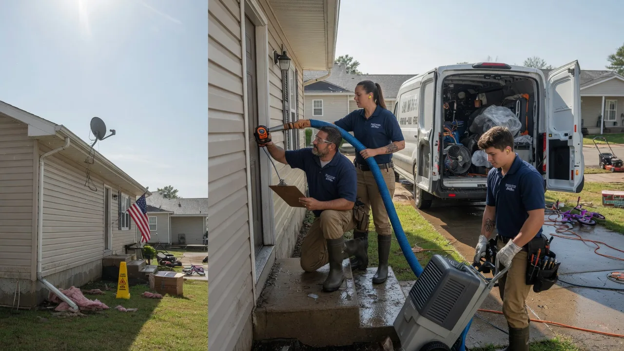 Ceiling Water Damage Restoration in Burr Oak, KS near me